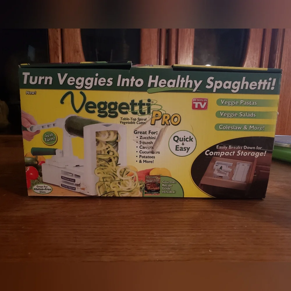 UNUSED Veggetti Pro Vegetable Spiralizer As Seen On TV Open Box Spaghetti Noodle